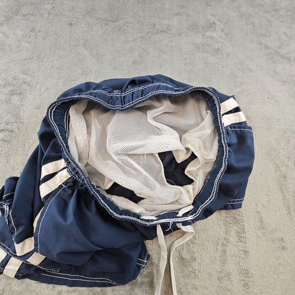 Kanu Surf Swim Trunks Men's Large Blue Barracuda Mesh Lining Pockets Beach - Picture 4 of 10